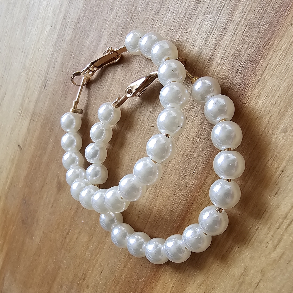 Elegant Pearl Beaded Earrings